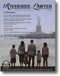 September 2012 - Riverside Lawyer Magazine